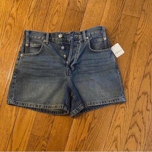 Free People Dark Blue Jean Shorts